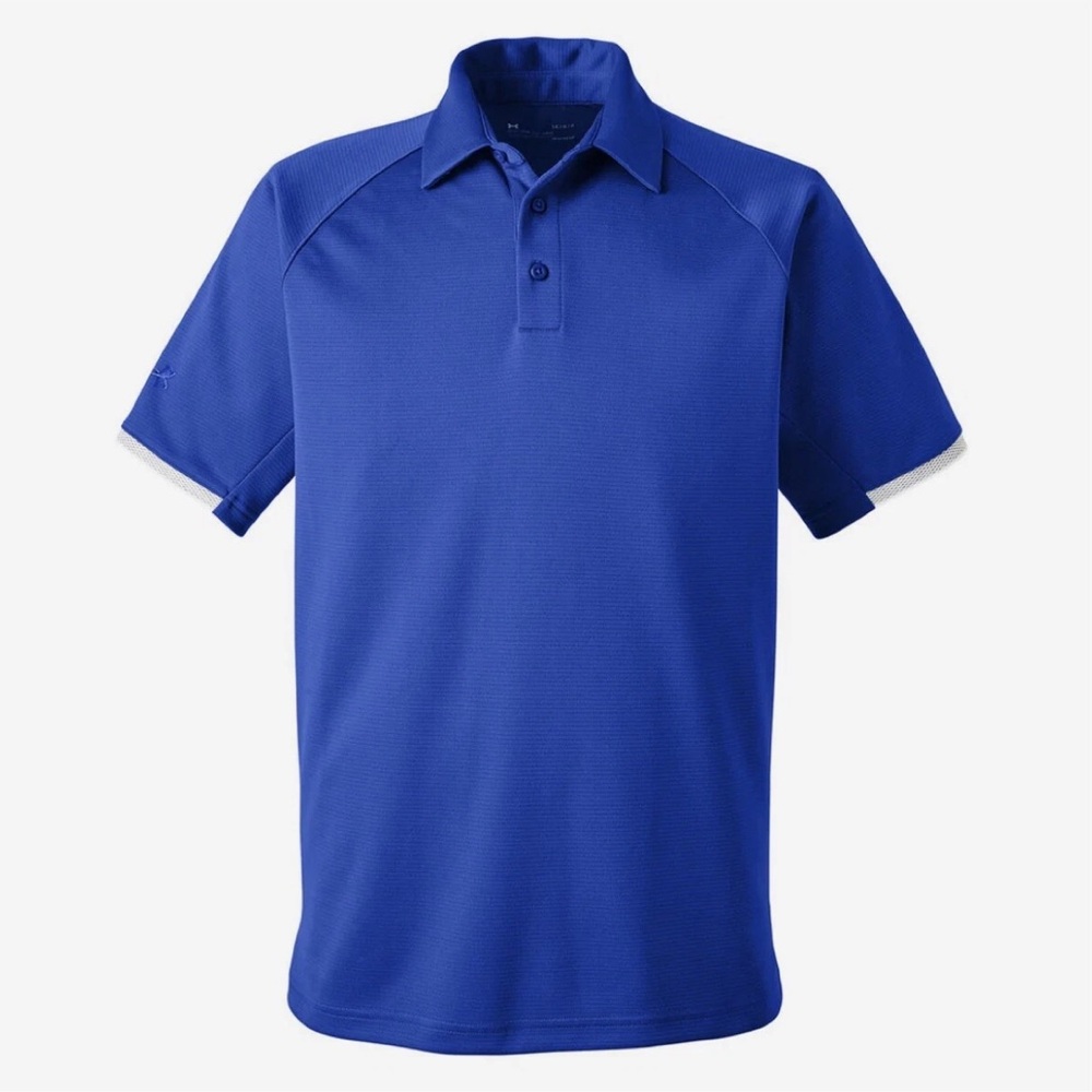 (3 for $50) Under Armour Men's Corporate Rival Short Sleeve Polo Royal Blue XL